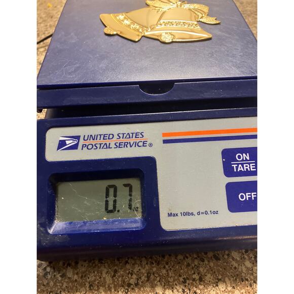 Gold Brass Double Bell Christmas Tree Ornament Gloria Duchin - Picture 5 of 6